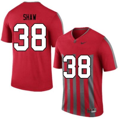 Men's Ohio State Buckeyes #38 Bryson Shaw Retro Nike NCAA College Football Jersey Supply KKW2644VA